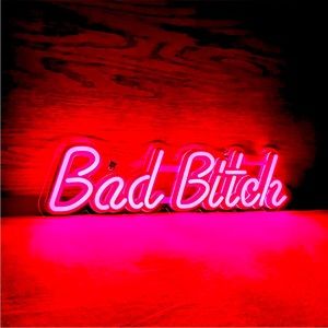 Trendy Bad B*tch Neon LED Pink Light Birthyday/Club/Bar/Room/Party Dorm Decor